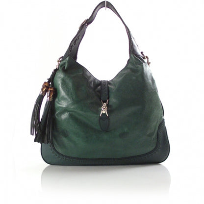 Gucci Leather New Jackie Green 1 of 12