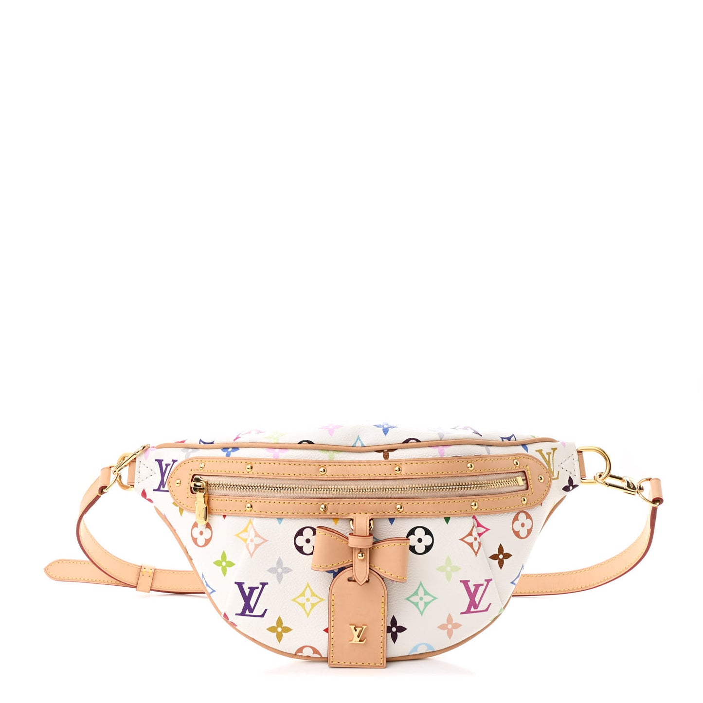 LV X TM Monogram Multicolor High Rise Bumbag White