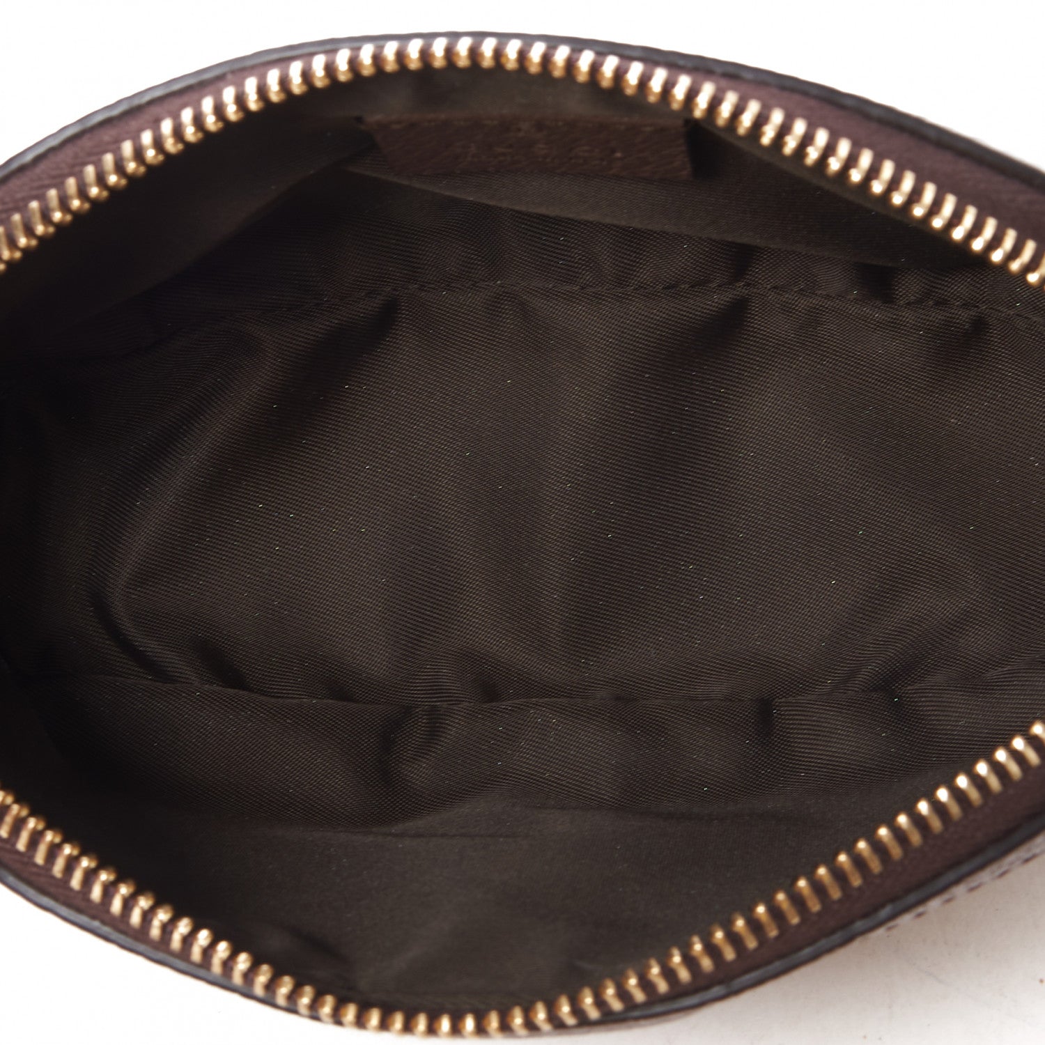 Gucci GG Supreme Monogram Textured Calfskin Web Medium Ophidia Cosmetic Case Beige Ebony New Acero 6 of 9