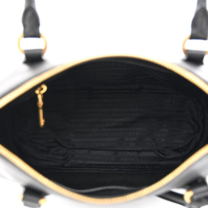 Prada Vitello Phenix Shoulder Bag Black 5 of 11