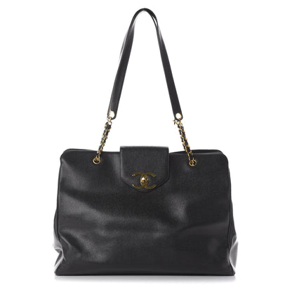 Chanel Caviar XL Weekender Bag Black 1 of 10