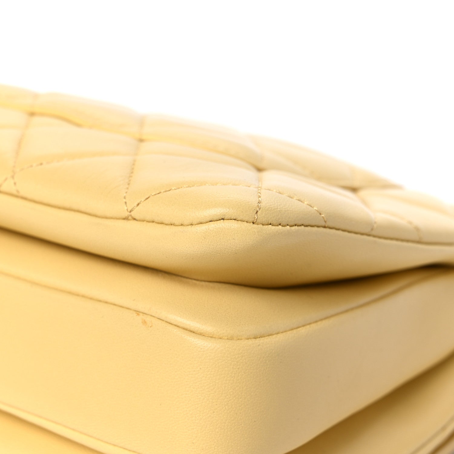 Chanel Lambskin Quilted Small Trendy CC Flap Dual Handle Bag Yellow 11 of 12