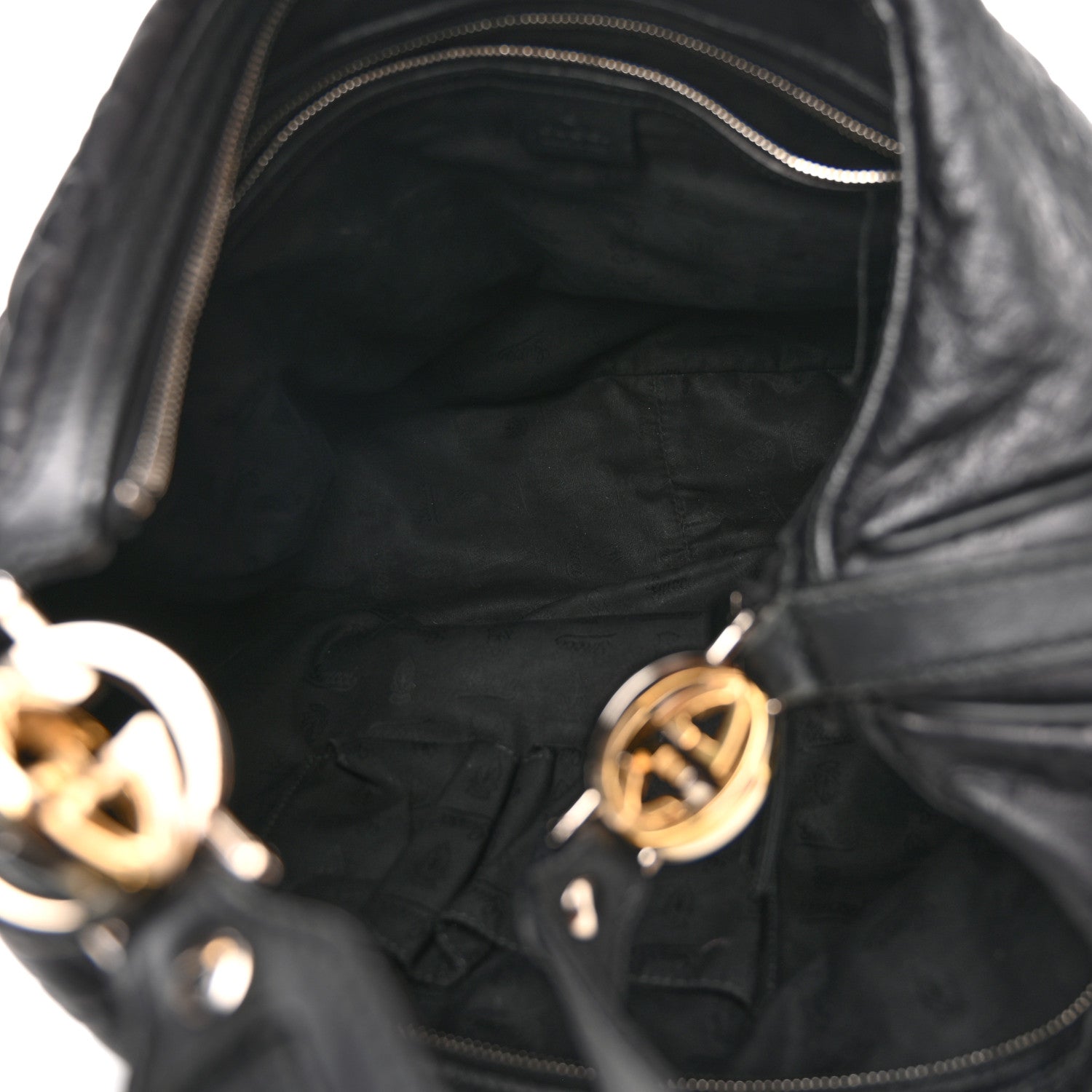 Gucci Guccissima Large GG Twins Hobo Black 5 of 11