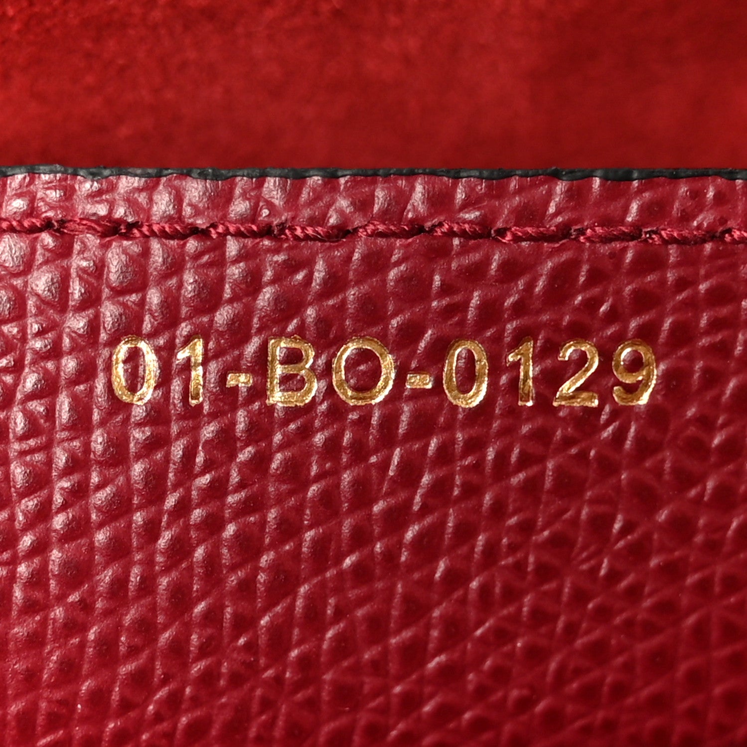 Christian Dior Grained Calfskin Saddle Bag Red 7 of 10