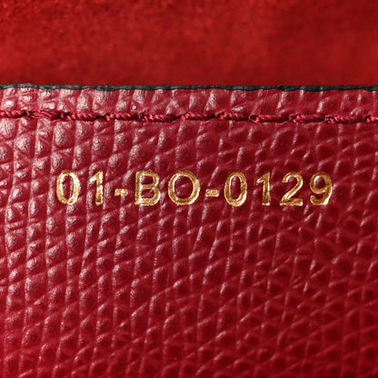 Christian Dior Grained Calfskin Saddle Bag Red 7 of 10