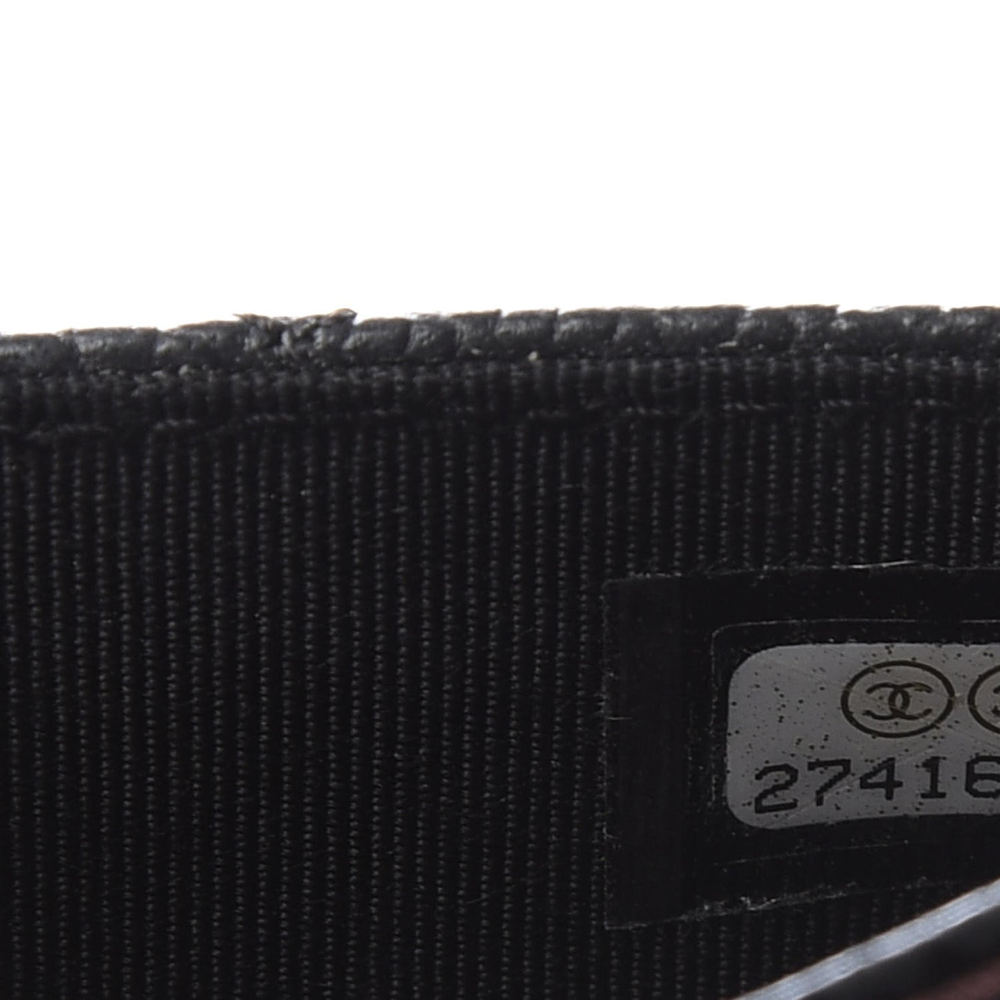 Caviar Quilted Flap Card Holder Black