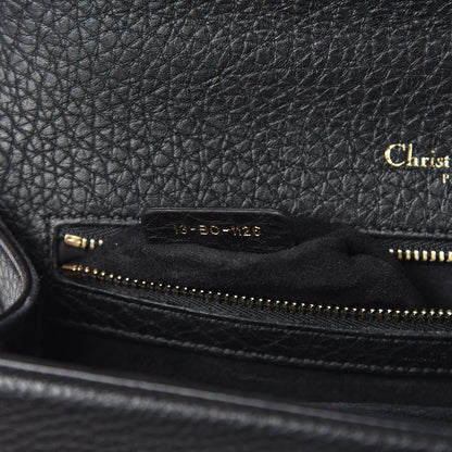 Christian Dior Grained Calfskin Medium Diorama Flap Bag Black 7 of 14