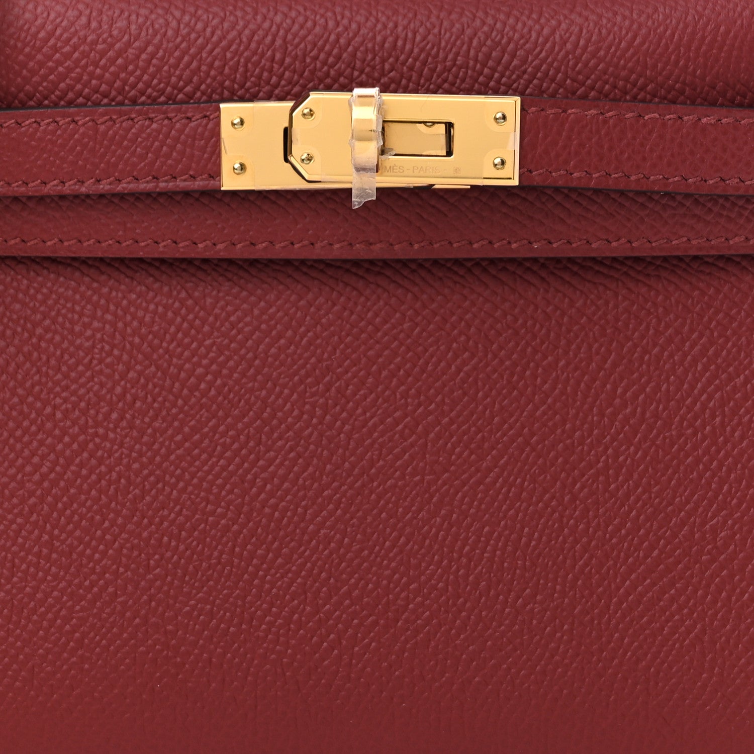 Hermes Epsom Mini Kelly Sellier 20 Rouge Grenat 8 of 10