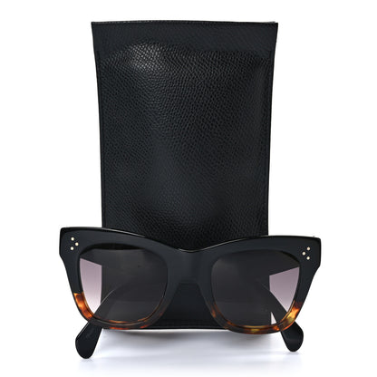 Celine Polarized Acetate Sunglasses CL4004IN Black Havana 7 of 7