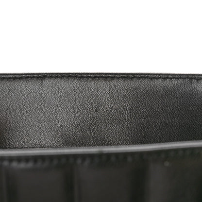 Chanel Lambskin Quilted Chocolate Bar Large Tote Black 15 of 17