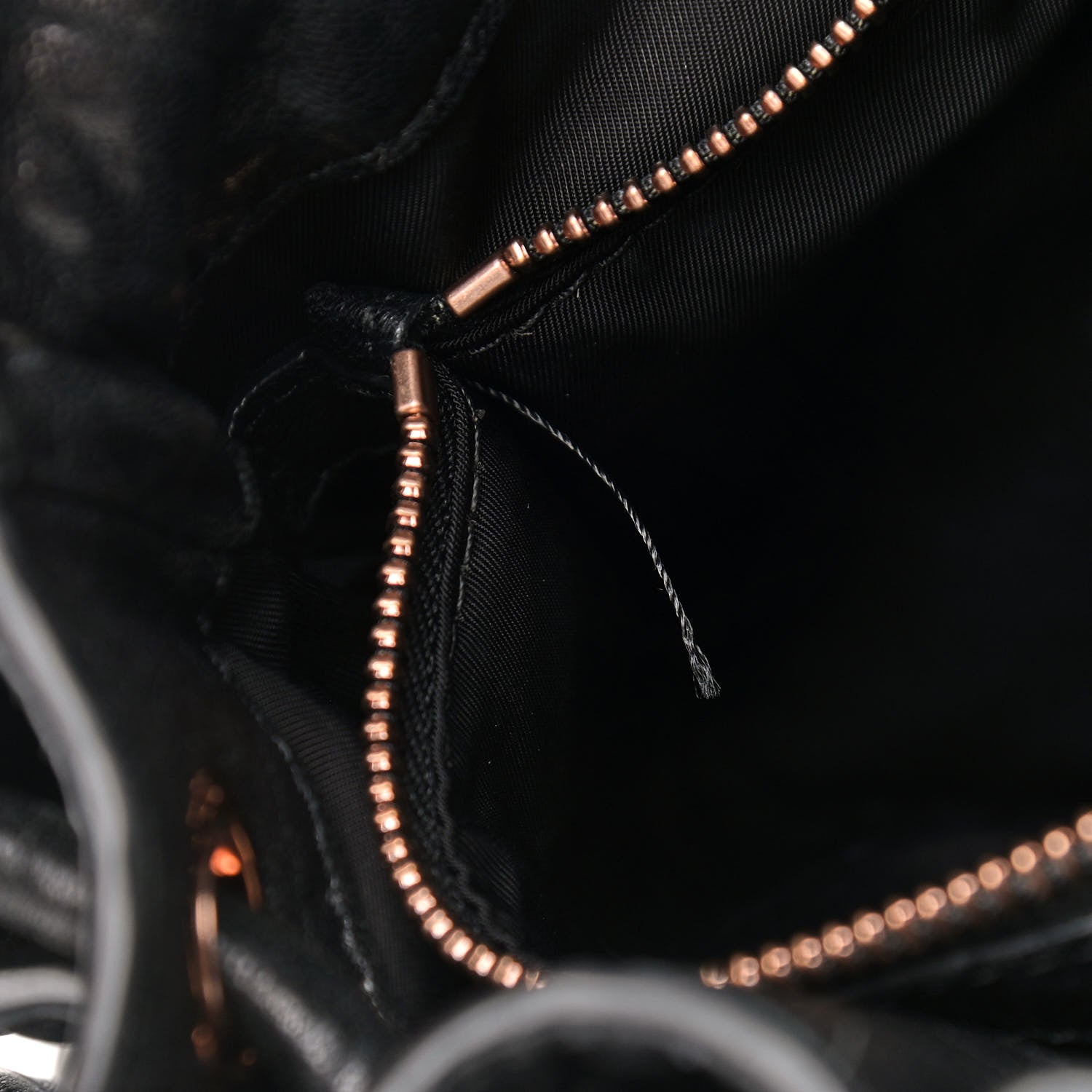 Alexander Wang Pebbled Lambskin Diego Bucket Black Rose Gold Hardware 10 of 13