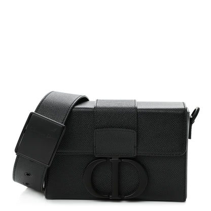 Christian Dior Ultra Matte Grained Calfskin 30 Montaigne Box Bag Black 1 of 7