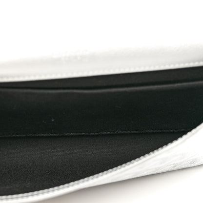 Goyard Goyardine Monte Carlo Bois Clutch With Strap Silver 5 of 6
