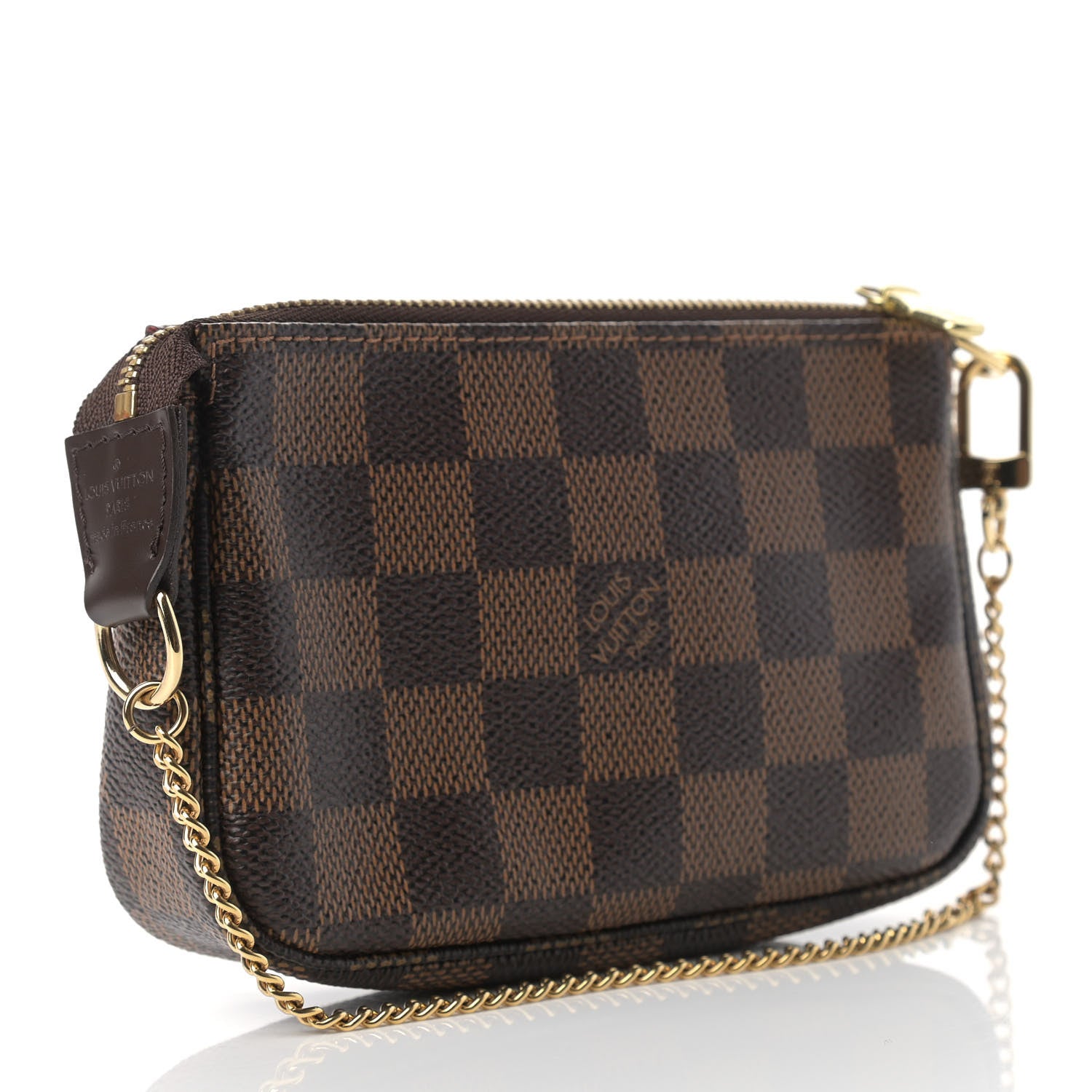 Louis Vuitton Damier Ebene Complice Trunks and Bags Mini Pochette Accessories Red 3 of 7