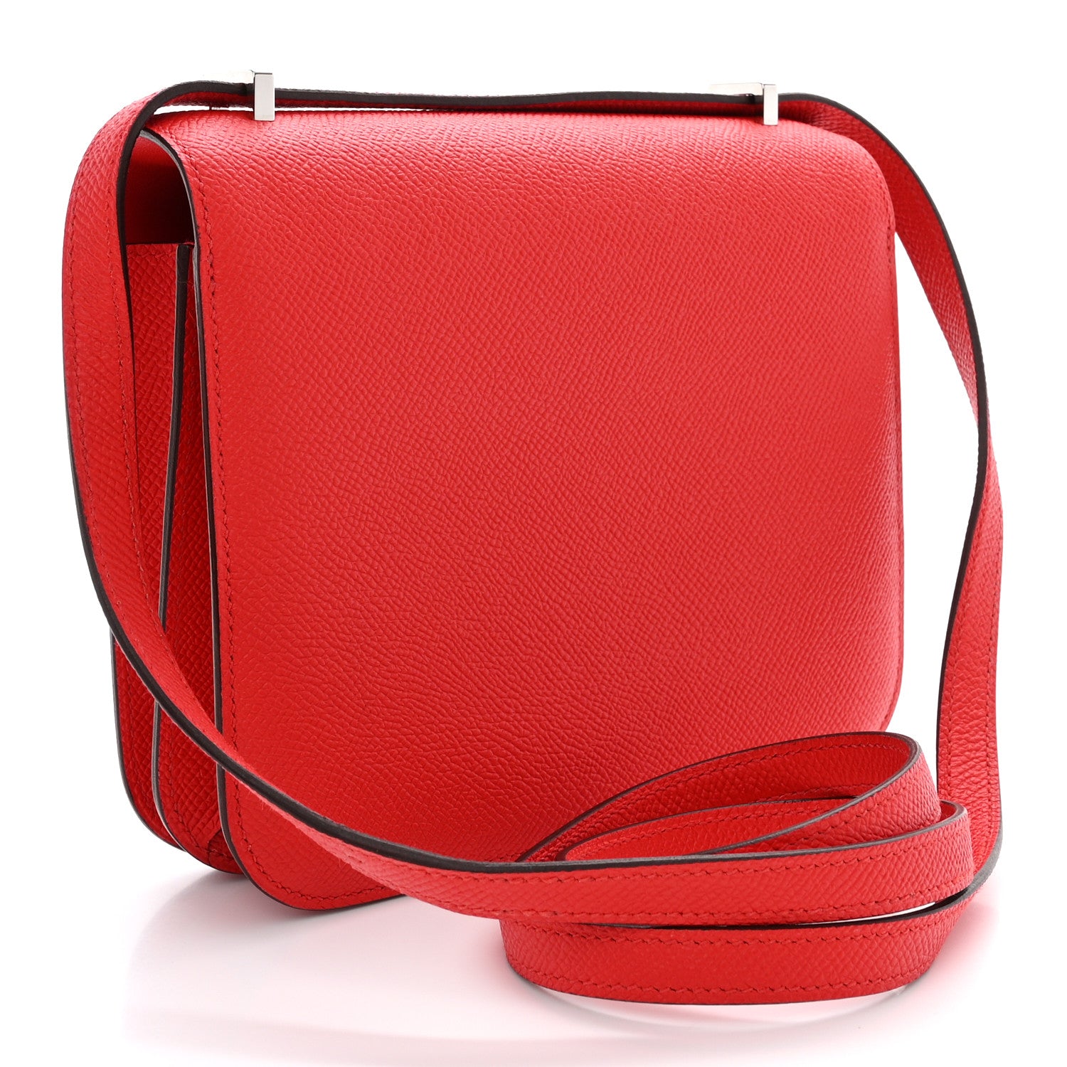 Hermes Epsom Enamel Constance 18 Rouge de Coeur Mauve Sylvestre 3 of 11