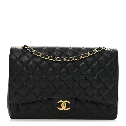 Chanel Caviar Quilted Maxi Double Flap Black 1 of 10