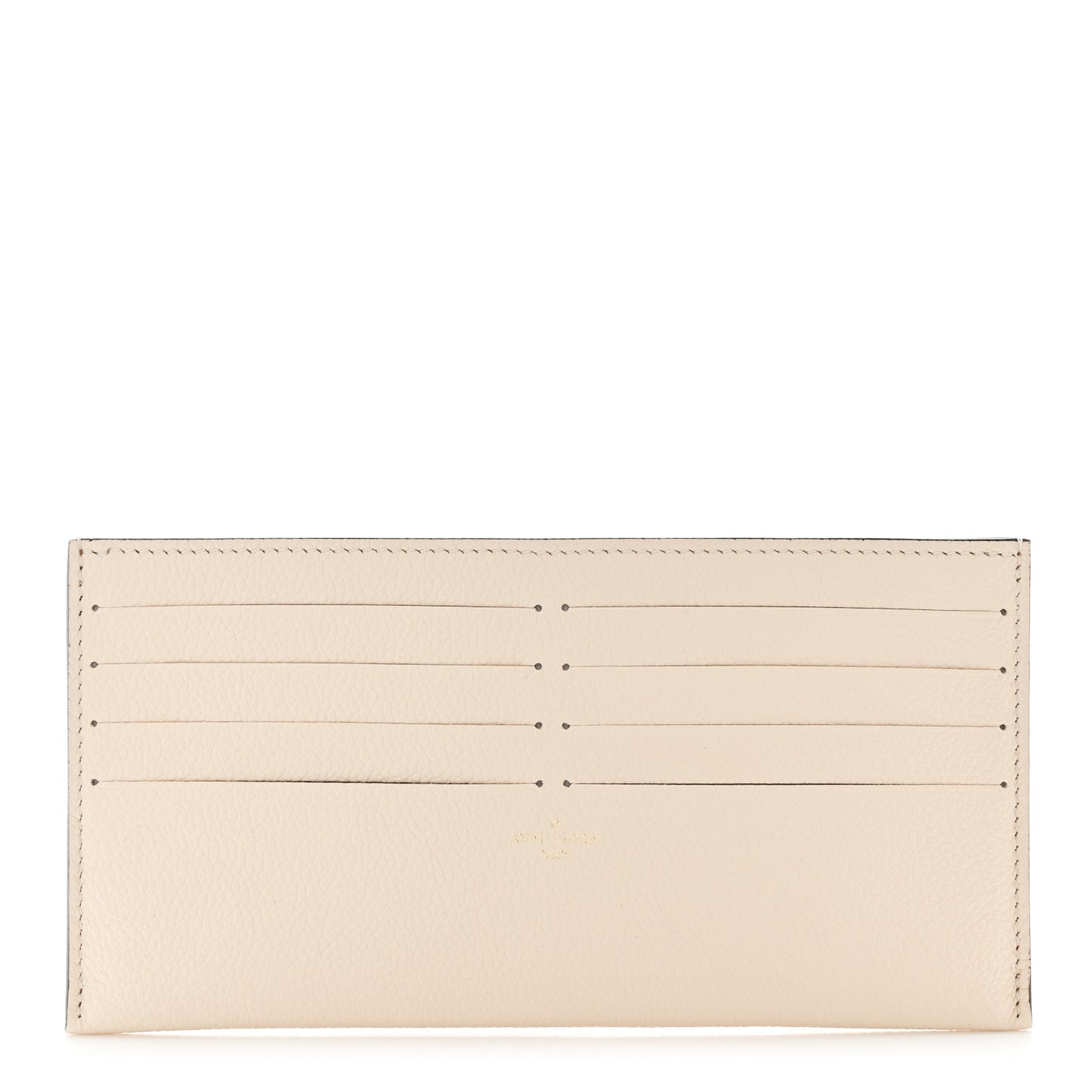 Calfskin Felicie Chain Wallet Card Holder Insert Cream