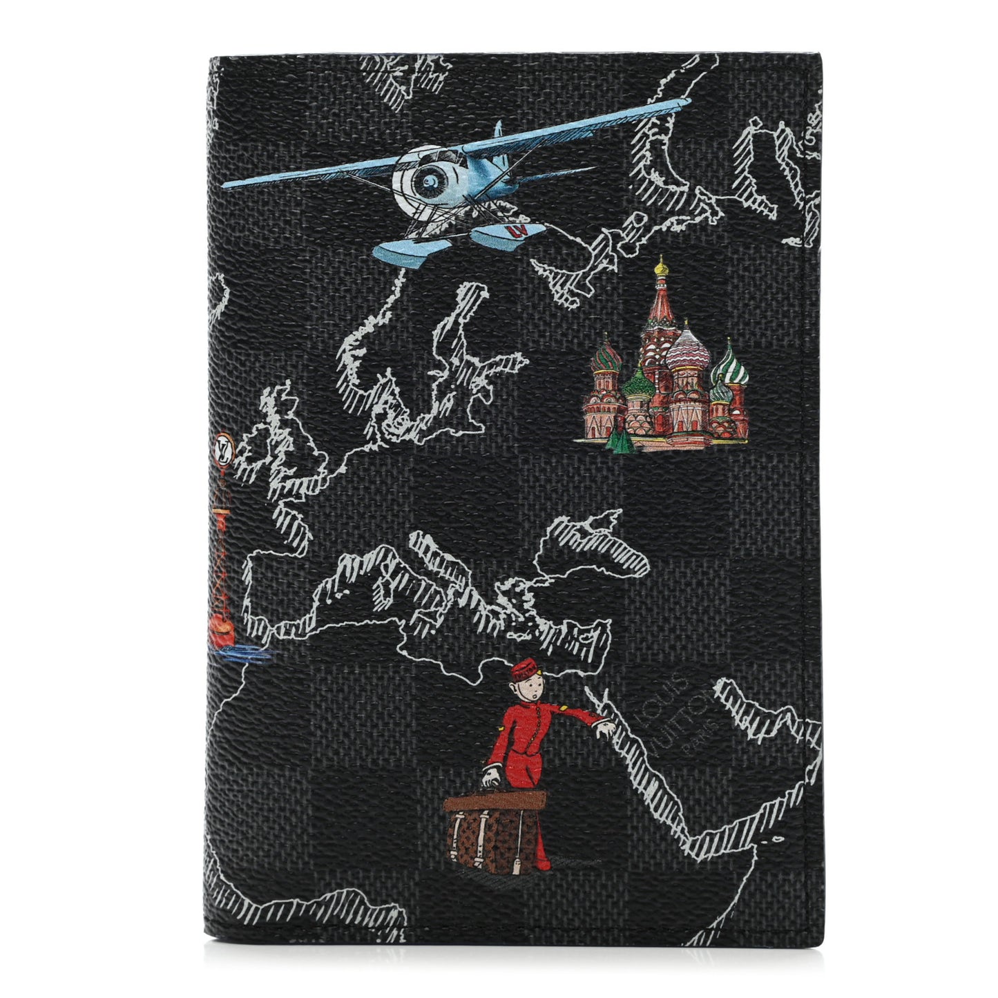 Damier Graphite Map Passport Cover