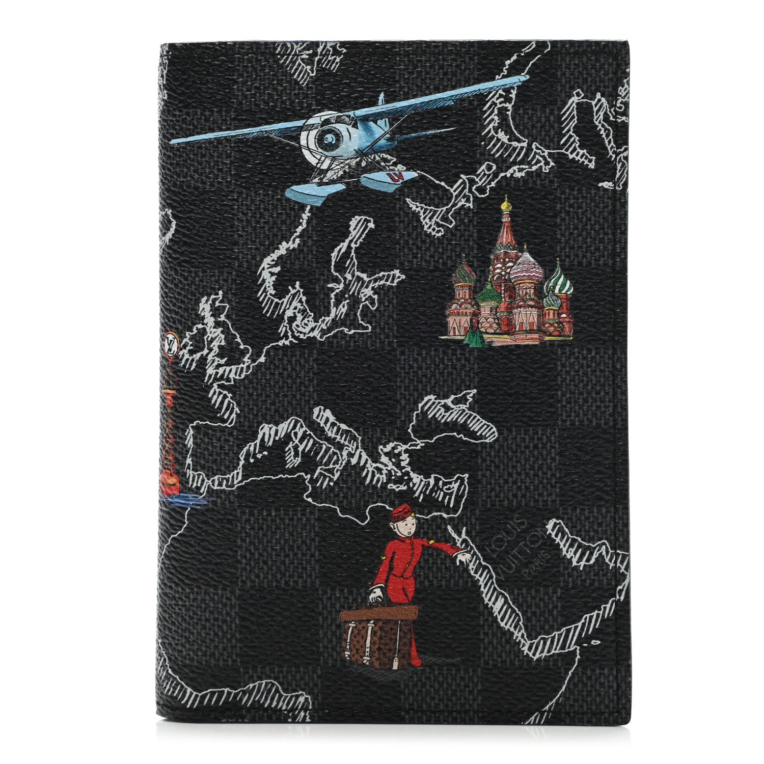 Louis Vuitton Damier Graphite Map Passport Cover 1 of 6