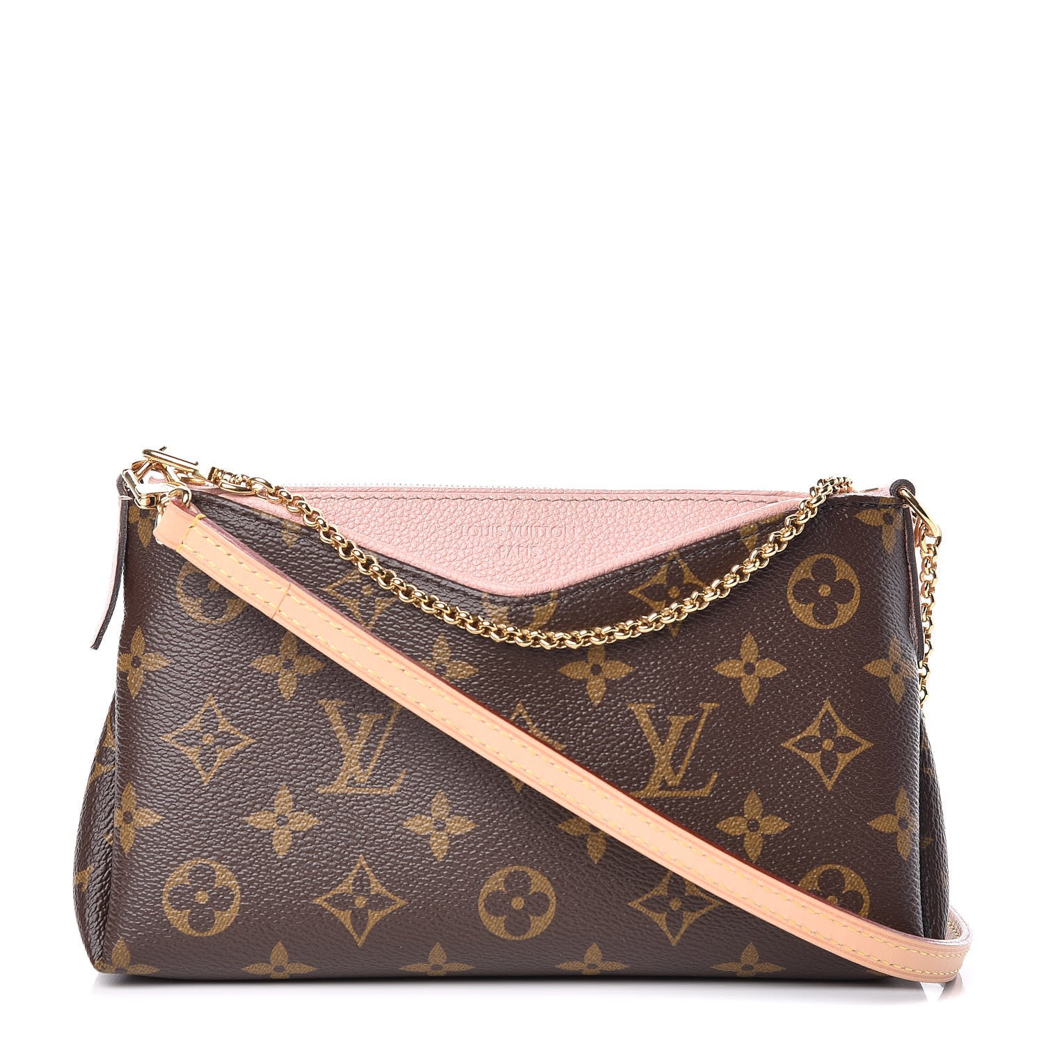 Louis Vuitton Monogram Pallas Clutch Rose Poudre 1 of 11