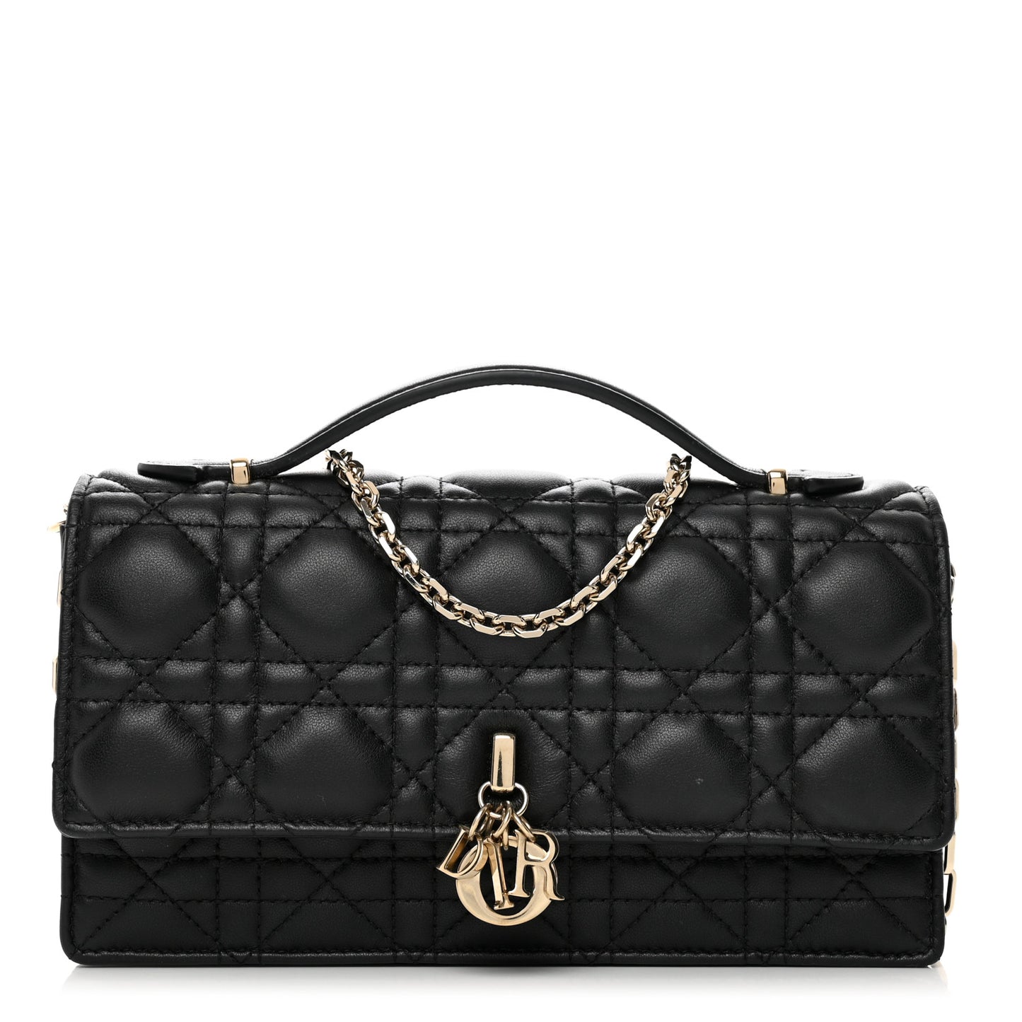 Lambskin Cannage Mini My Dior Bag Black