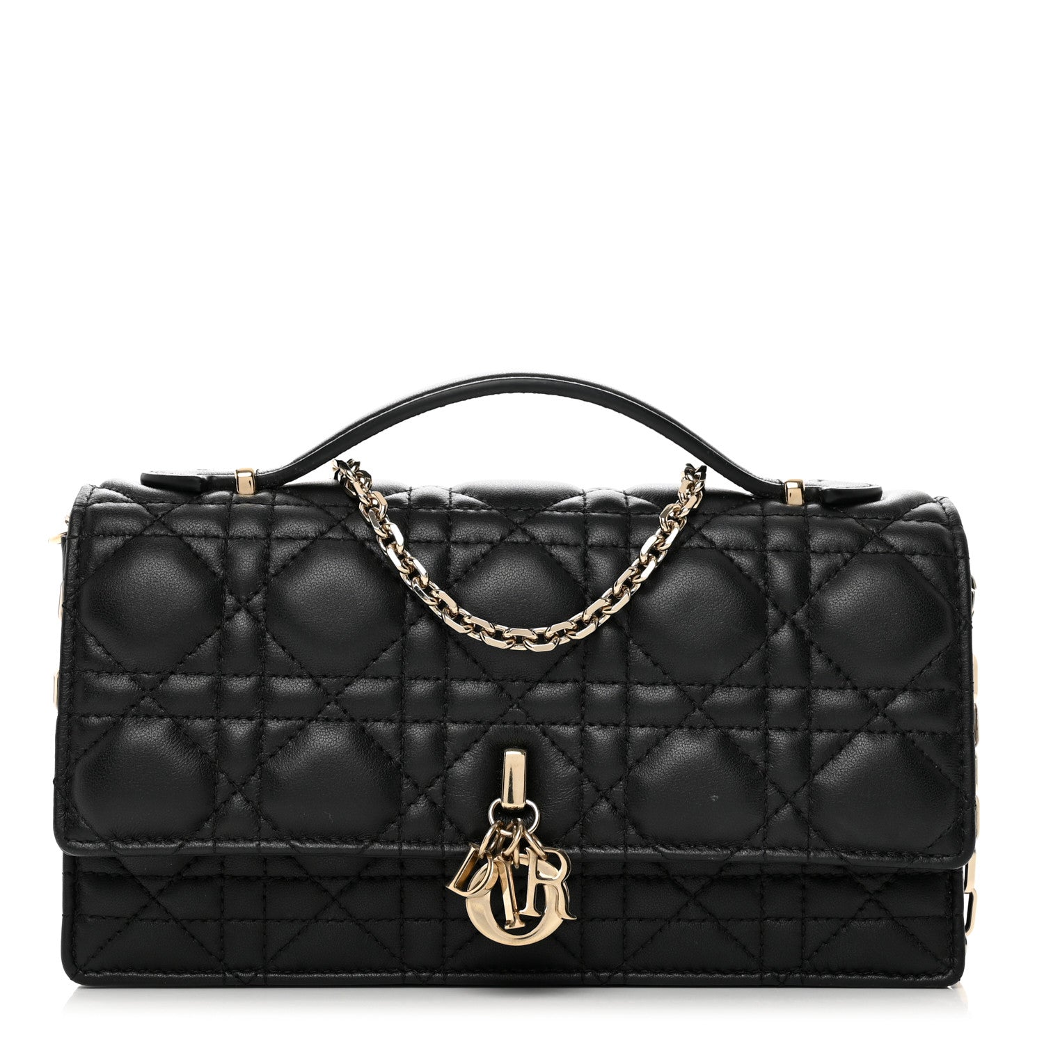 Christian Dior Lambskin Cannage Mini My Dior Bag Black 1 of 10