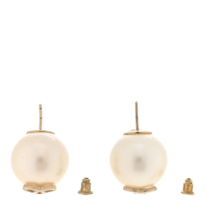 Chanel Pearl CC Large Earrings Gold 3 of 5