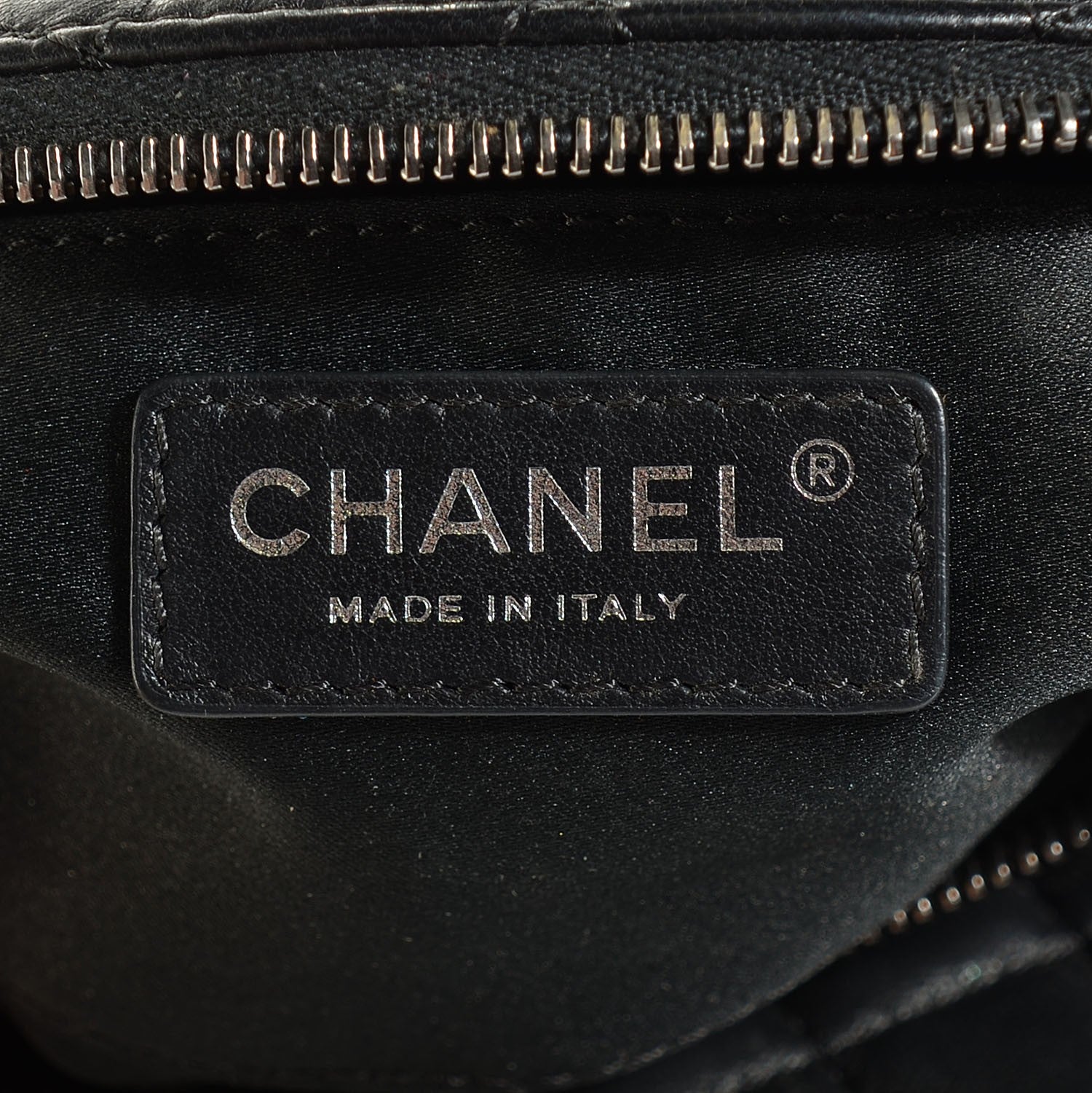 Chanel Lambskin Quilted Banane Waist Bag Fanny Pack Black 6 of 7
