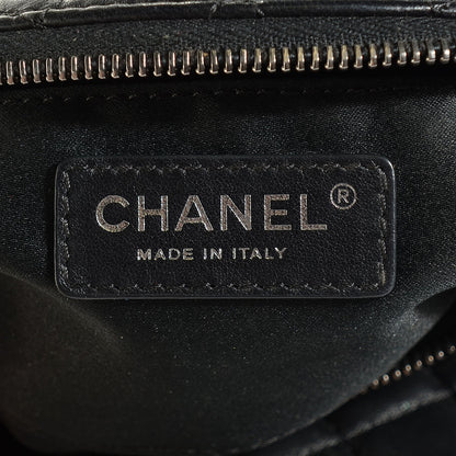 Chanel Lambskin Quilted Banane Waist Bag Fanny Pack Black 6 of 7