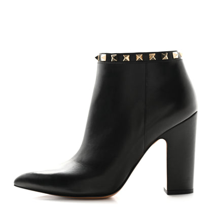 Valentino Garavani Calfskin Rockstud 100mm Ankle Boots 39.5 Black 1 of 10