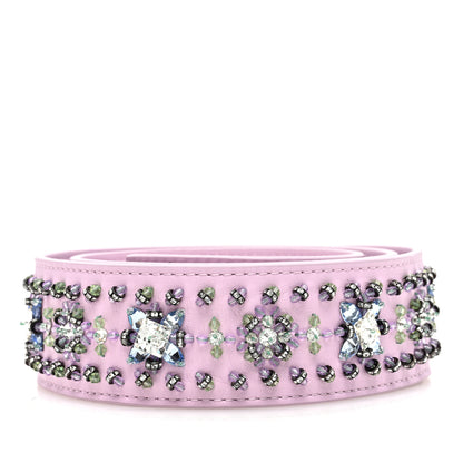 Louis Vuitton Calfskin Swarovski Crystal Mini Capucines Shoulder Strap Wisteria Purple 1 of 3