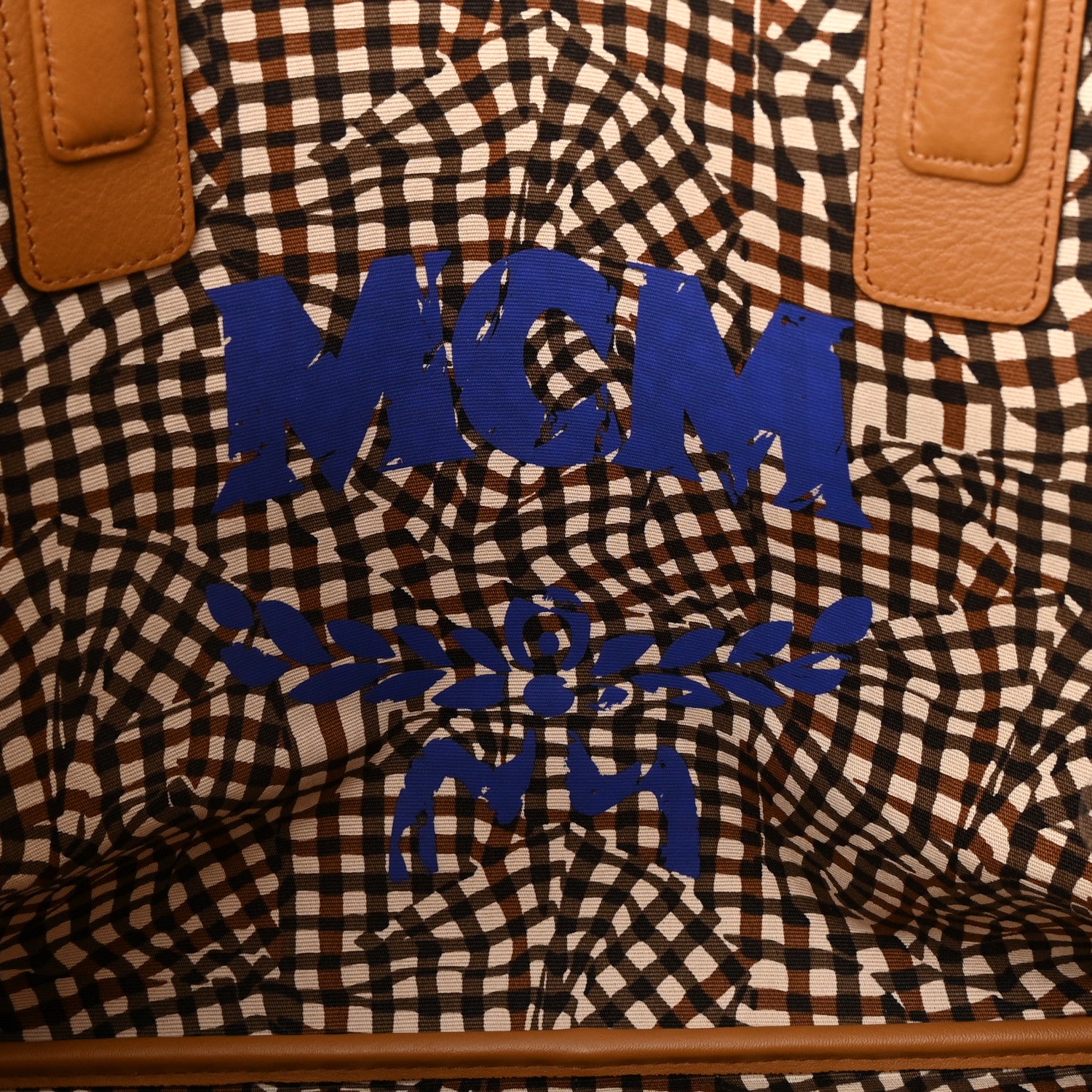 MCM Visetos Medium Liz Reversible Shopper Tote Cognac 5 of 18