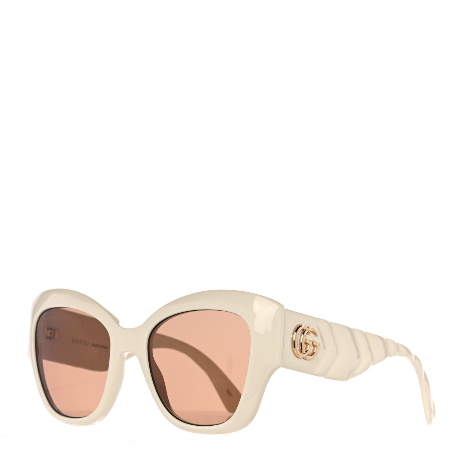 Gucci Acetate GG Butterfly Sunglasses GG0808S Ivory 1 of 8