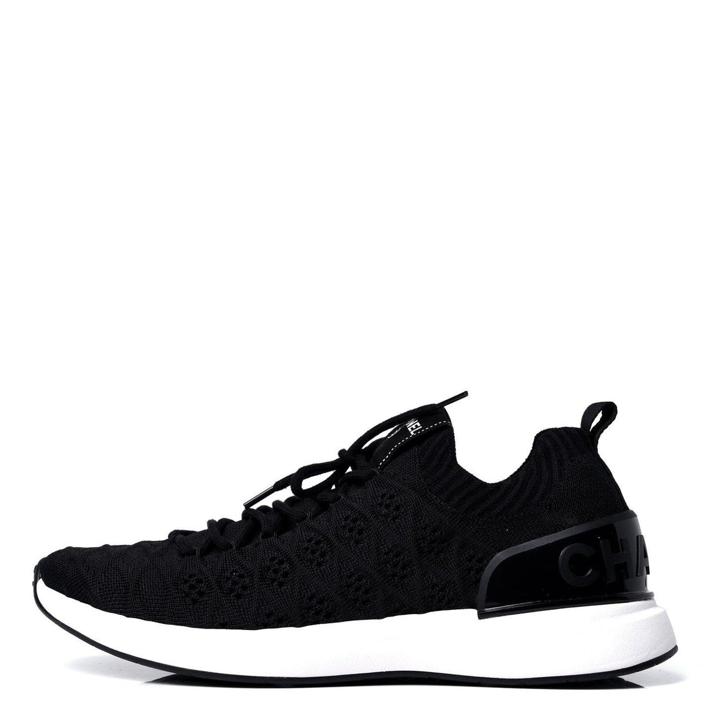 Mixed Fibers Quilted Womens CC Sneakers 39 Black