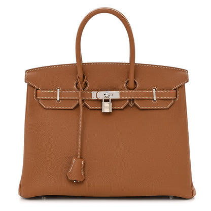 Hermes Togo Birkin 35 Gold 1 of 11