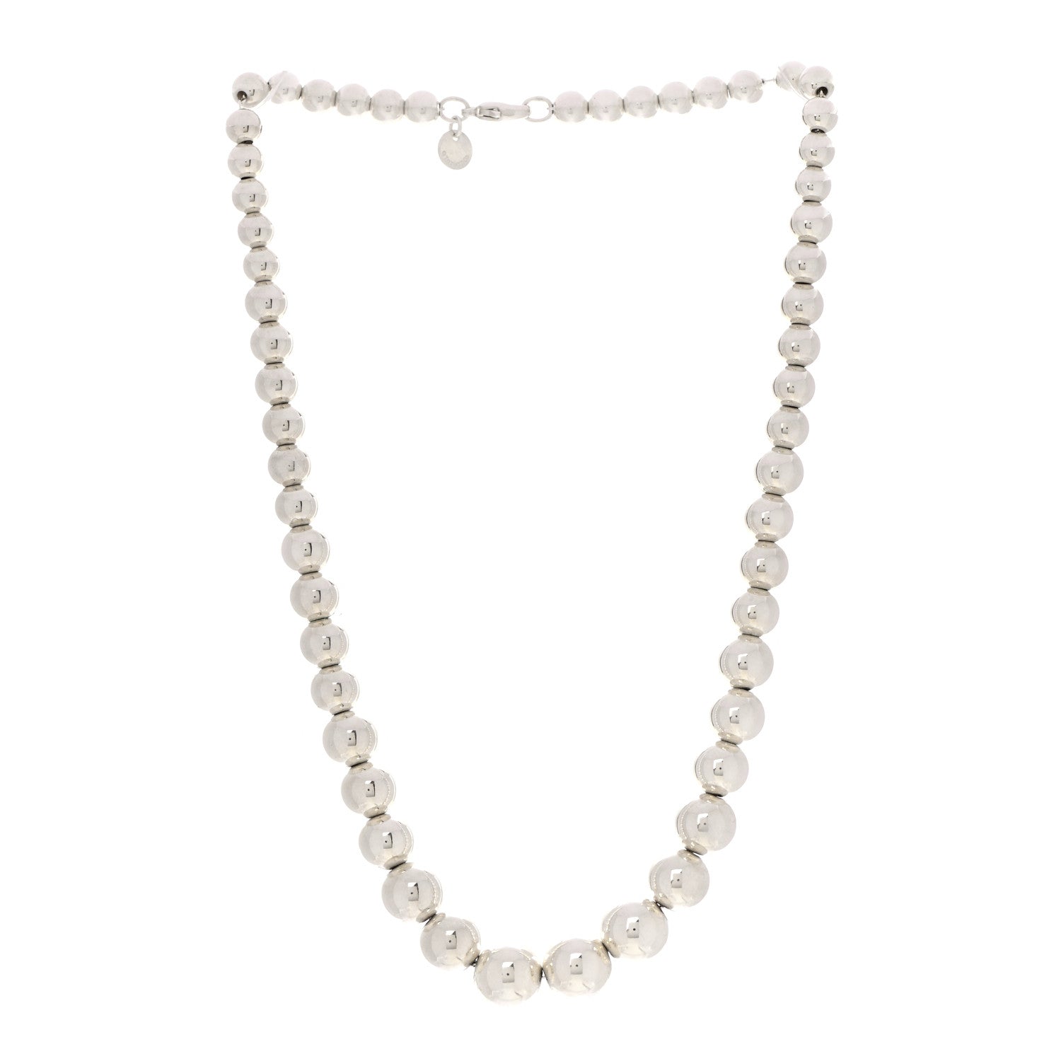 Tiffany Sterling Silver HardWear Graduated Ball Necklace 3 of 6