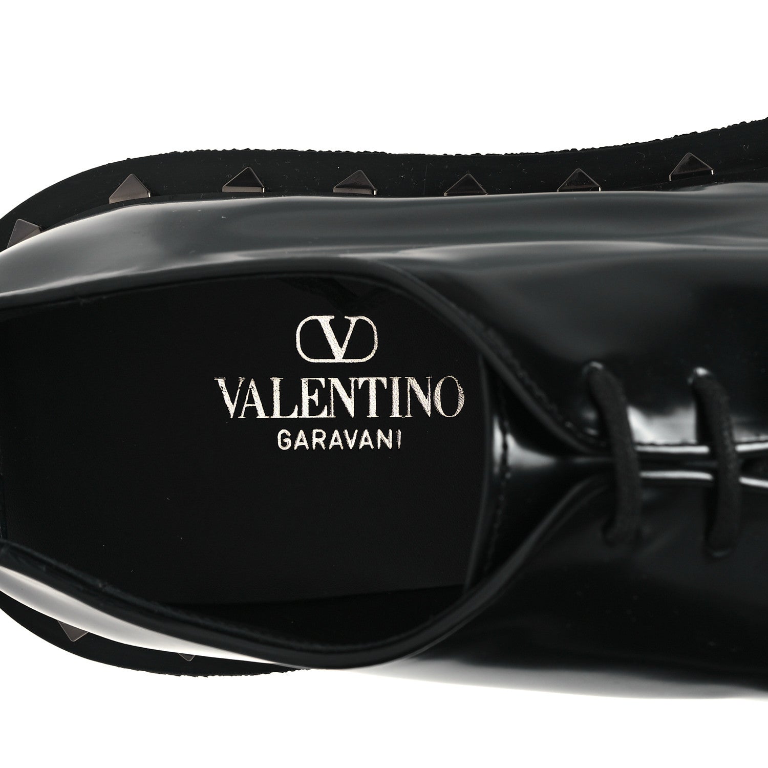 Valentino Garavani Calfskin Rockstud Womens M-Way Derby Loafers 41 Black 9 of 12
