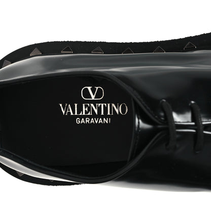 Valentino Garavani Calfskin Rockstud Womens M-Way Derby Loafers 41 Black 9 of 12