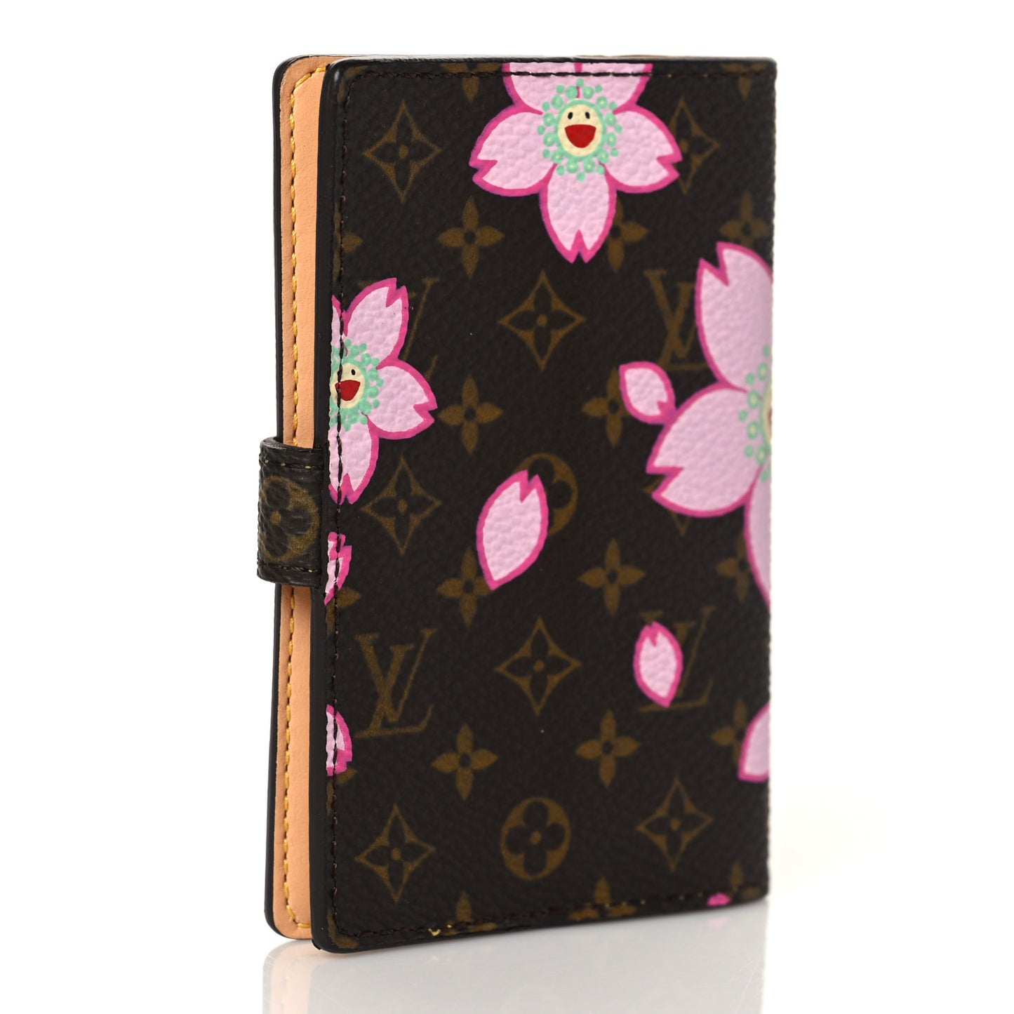 Monogram Cherry Blossom Carnet de Bal Mini Agenda Cover Brown