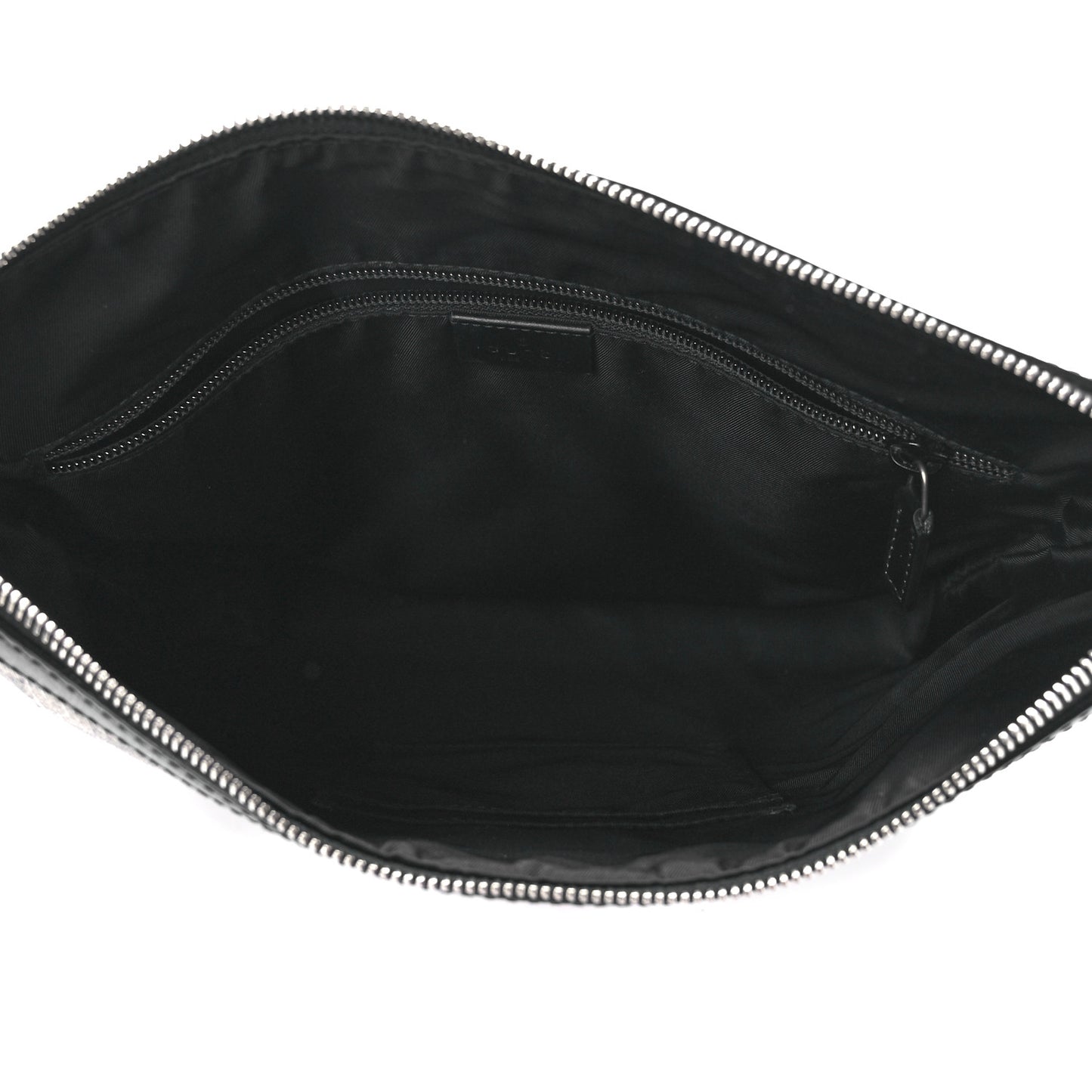 GG Supreme Monogram Web Messenger Bag Black