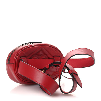 Gucci Calfskin Matelasse GG Marmont Belt Bag 95 38 95 38 Hibiscus Red 3 of 14