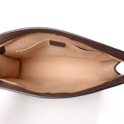 Gucci GG Supreme Monogram Web Ophidia Pouch Brown 5 of 10