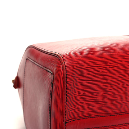 Louis Vuitton Epi Keepall 45 Castillan Red 8 of 13