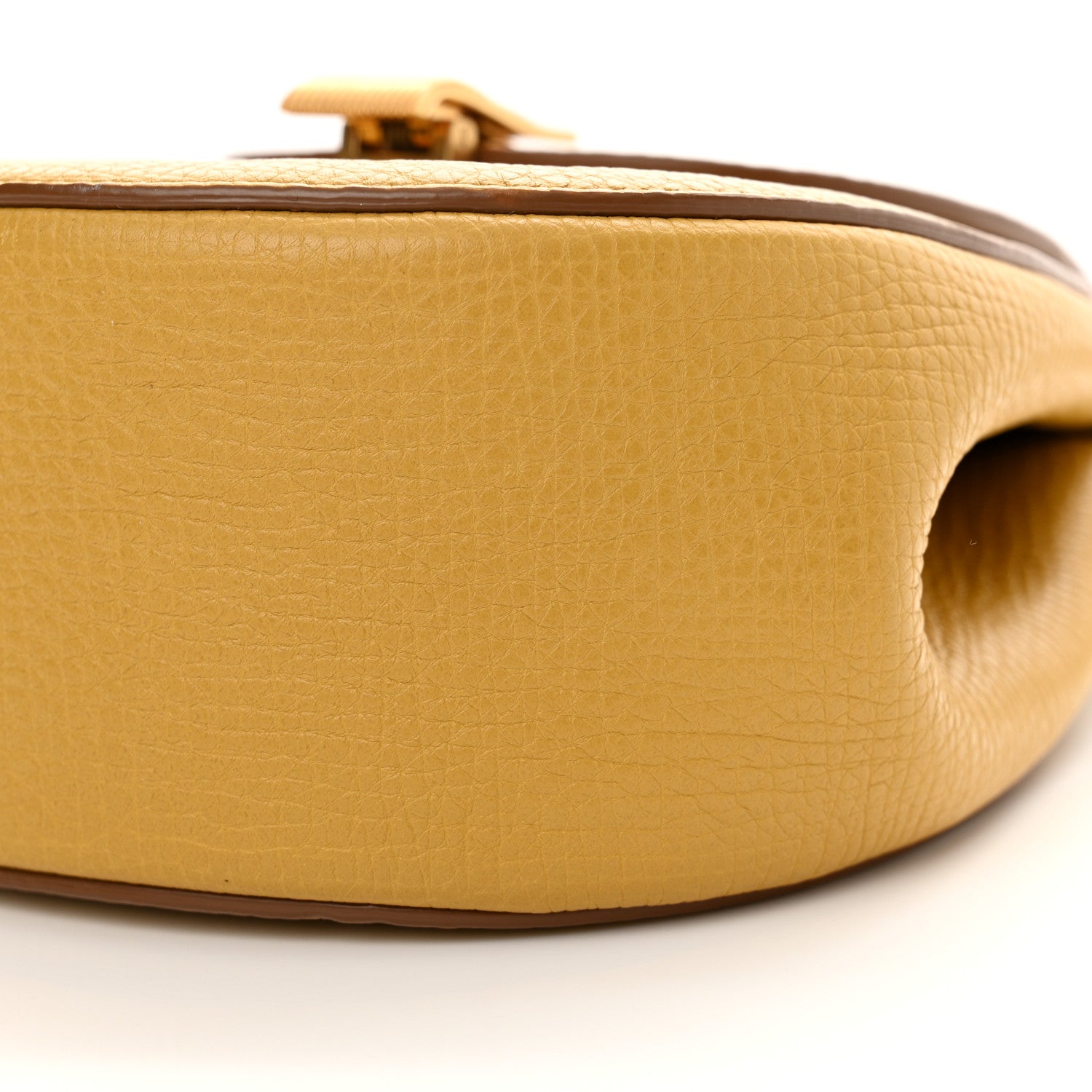Bottega Veneta Palmellato Calfskin Rounded Belt Bag Butterscotch 9 of 12
