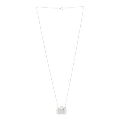Tiffany Sterling Silver Elsa Peretti Square Bottle Pendant Necklace 3 of 5
