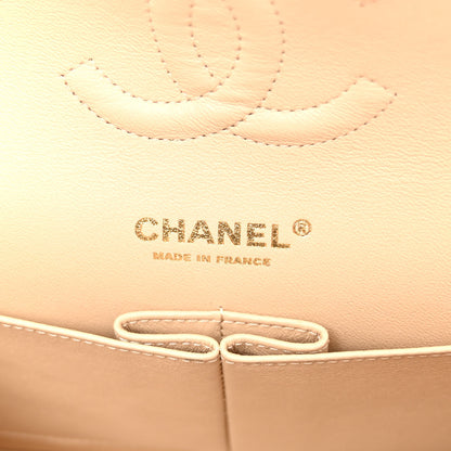 Chanel Caviar Quilted Medium Double Flap Beige 6 of 10