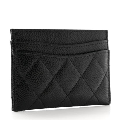 Chanel Caviar Quilted Card Holder Black 3 of 9