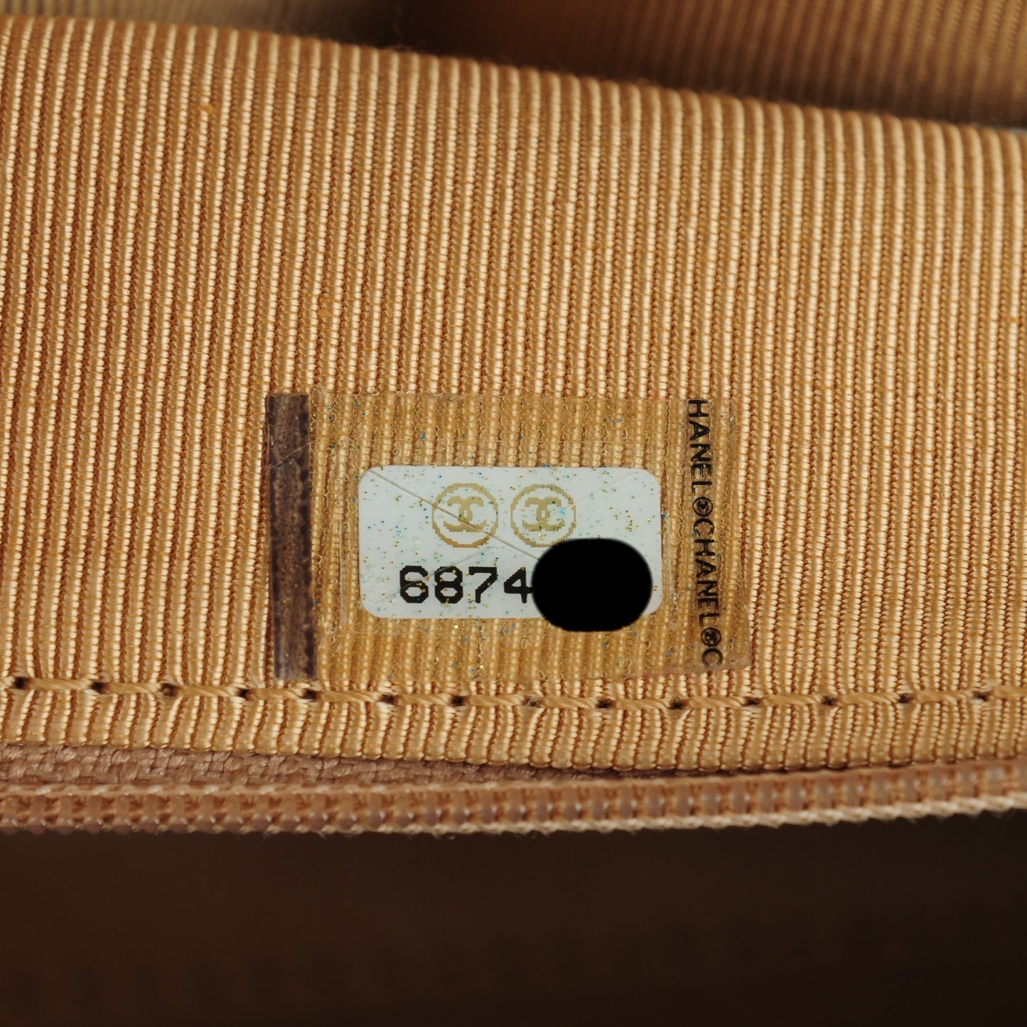 Caviar Quilted Medium Single Flap Beige
