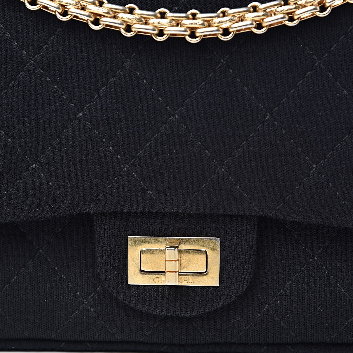 Chanel Jersey Quilted 2.55 Reissue 225 Flap Black 10 of 10
