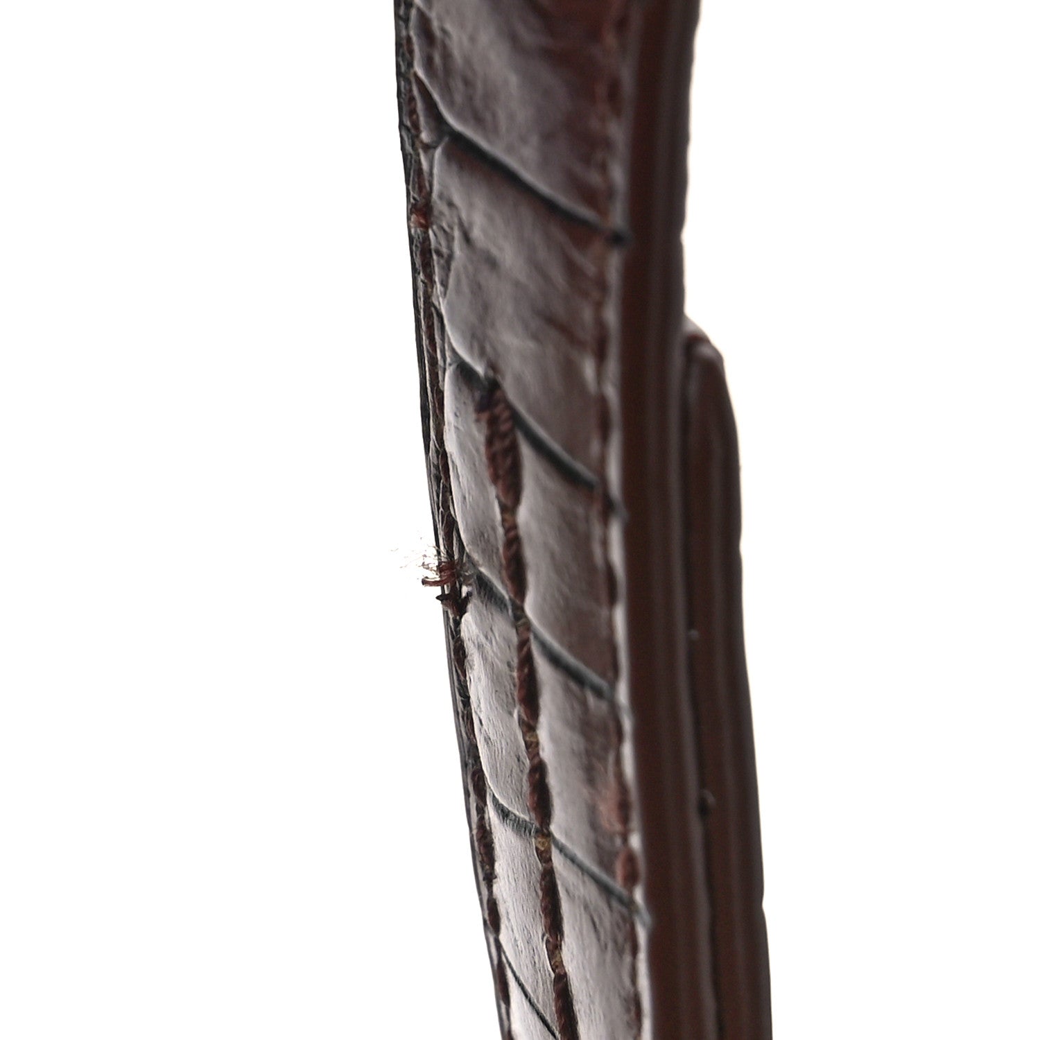 3.1 Phillip Lim Calfskin Crocodile Embossed Pashli Saddle Belt Bag Cognac 10 of 10
